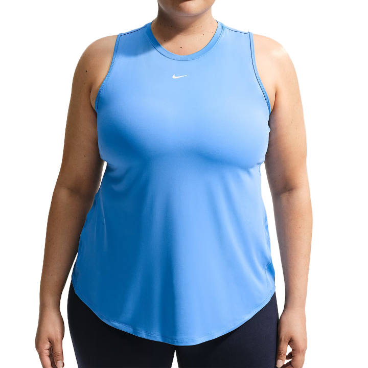 Nike Nike Sleeveless Sports Shirts Women's University Blue/White Crew Neck Moderate