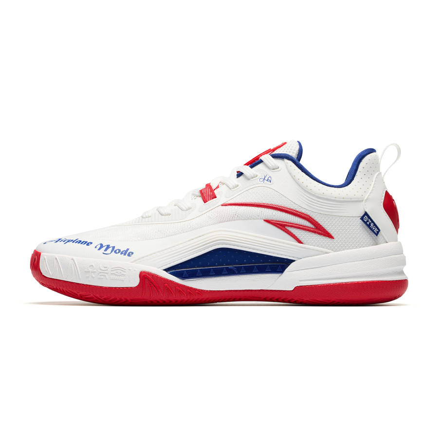 ANTA KAI 1 TEAM Basketball Shoes Men's Low Top Papyrus White/Classic Red/Signal Blue