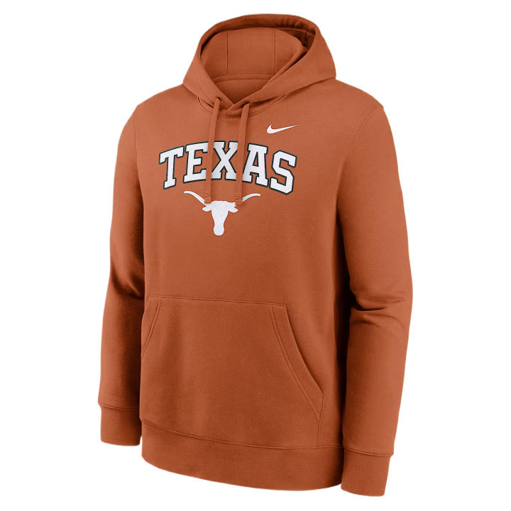 Nike Nike College Sweatshirts Men's Burnt Orange Hooded Non Detachable Moderate