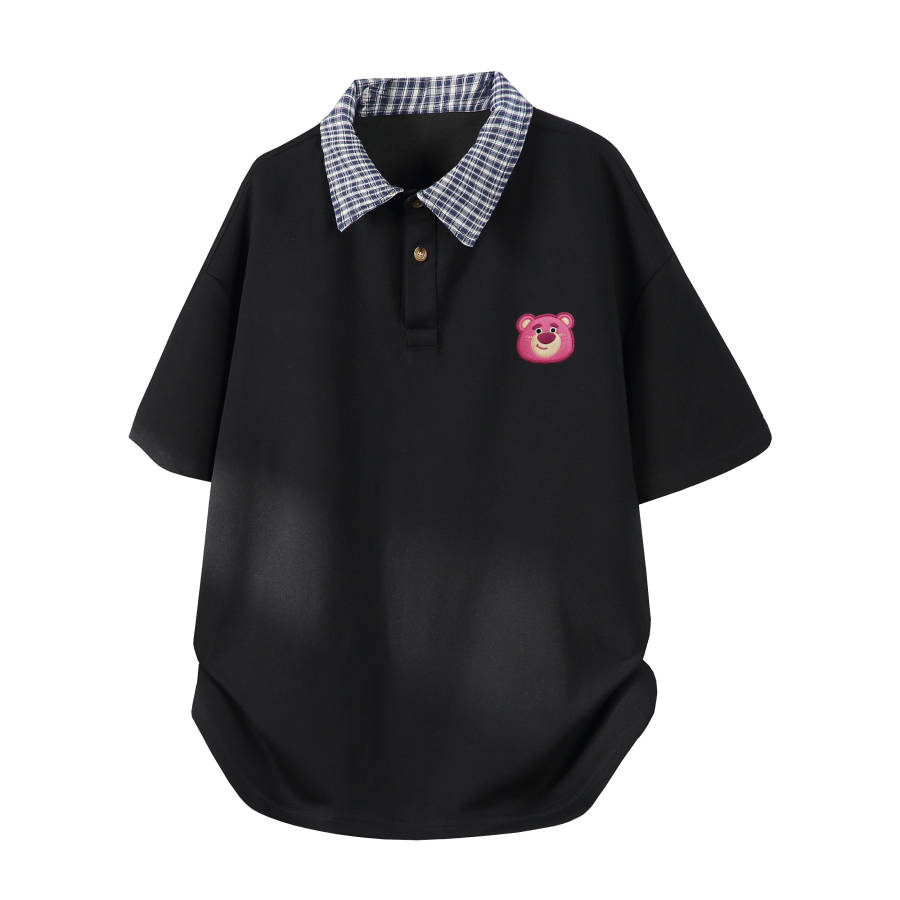 Disney Polo Shirts Unisex Polo Collar Moderate Straight Fit
