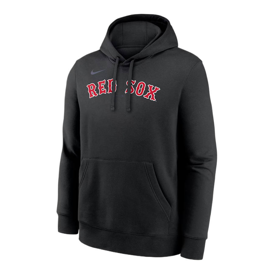 Nike Nike Boston Red Sox Sweatshirts Men's Black Hooded Non Detachable Moderate