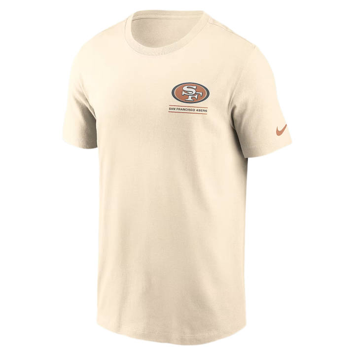 Nike Nike NFL T Shirts Men's Natural Crew Neck Moderate