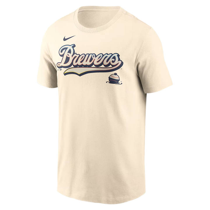 Nike Nike X MLB T Shirts Men's Cream Crew Neck Moderate