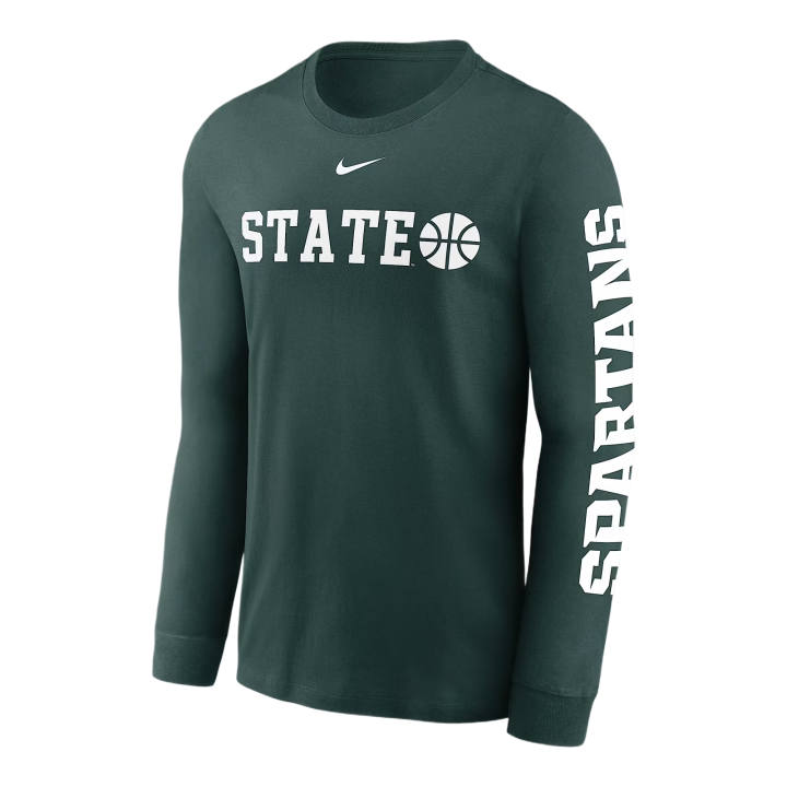 Nike Nike College T Shirts Men's Professional Green Crew Neck