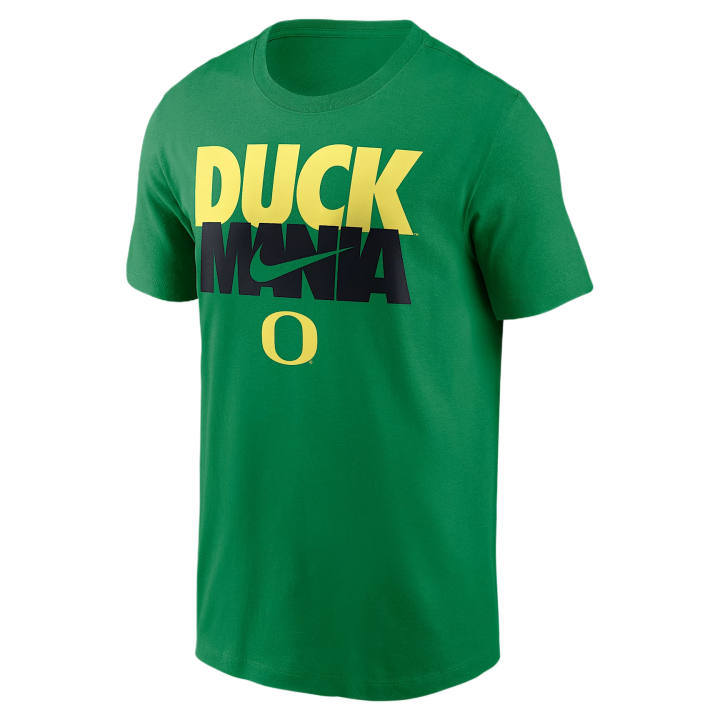 Nike Nike College T Shirts Men's Green Crew Neck Moderate