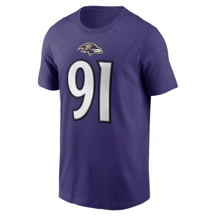 Nike Nike NFL T Shirts Men's Purple Crew Neck