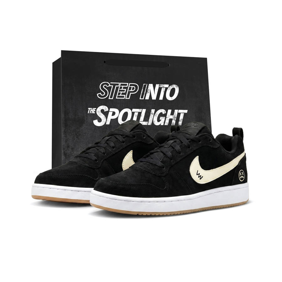 Nike Nike Court Borough Skateboard Shoes Men's Low Top Black/Beige