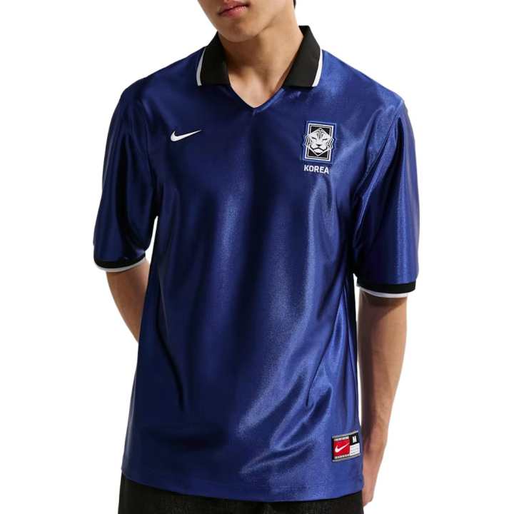 Nike Nike Korea National Team Soccer Jerseys Men's Global Blue/Black/White V Neck Moderate
