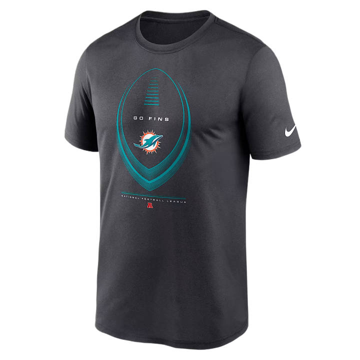 Nike Nike Dri Fit T Shirts Men's Anthracite Crew Neck Moderate