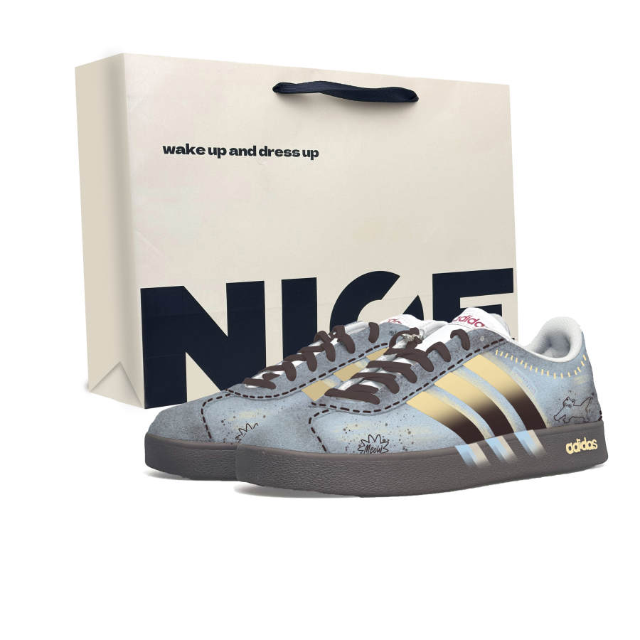 Adidas Adidas Vl Court Classic German Army Trainers Unisex Low Top Black