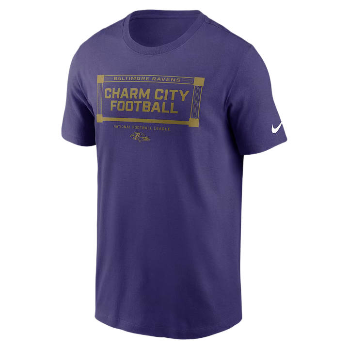 Nike Nike NFL T Shirts Men's Purple Crew Neck