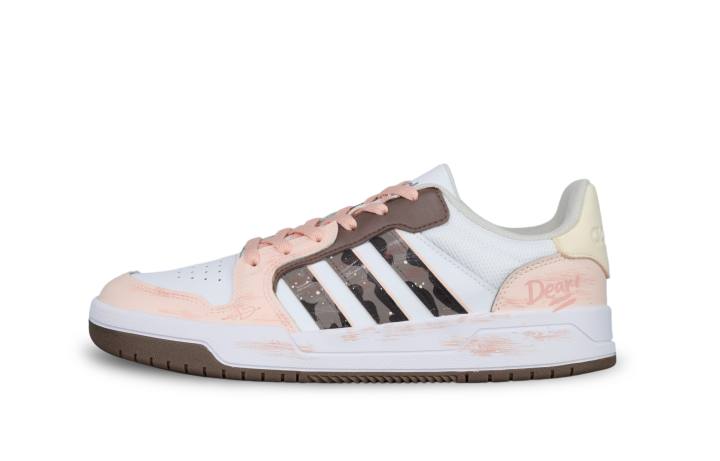 Adidas Adidas ENTRAP Skateboard Shoes Unisex Low Top White/Brown/Pink