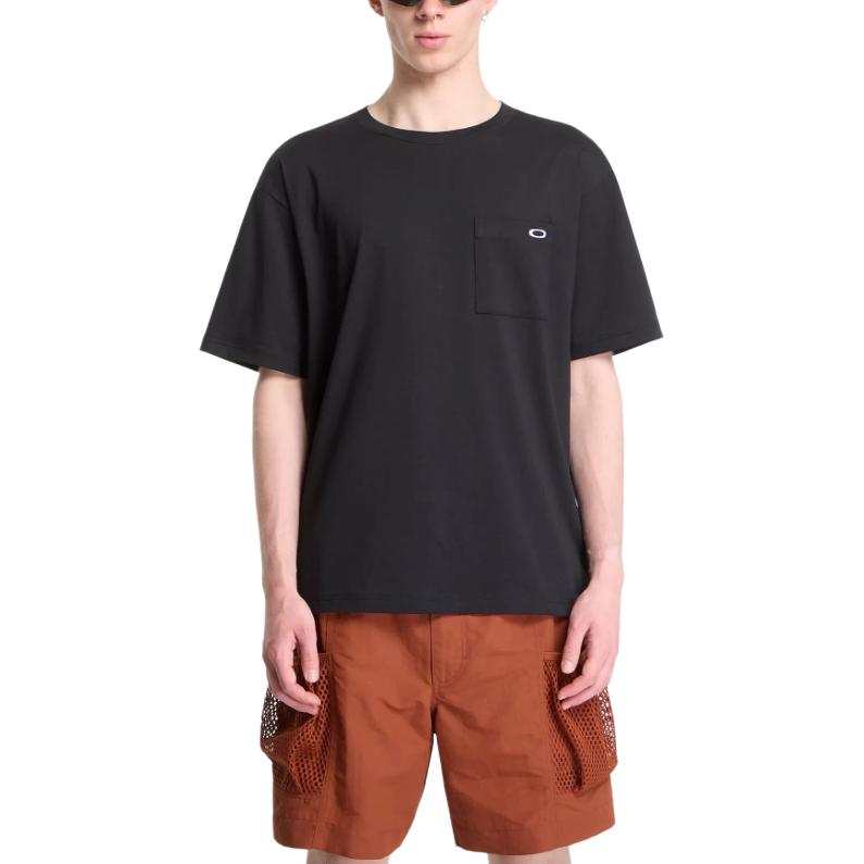 Oakley Oakley T Shirts Men's Black Scissors Collar