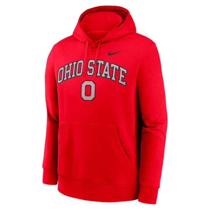 Nike Nike College Sweatshirts Men's Red Hooded Non Detachable Moderate