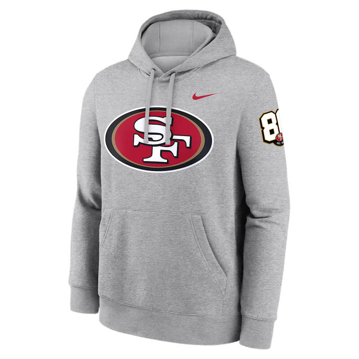 Nike Nike NFL Sweatshirts Men's Dark Gray Heather Hooded Non Detachable Moderate