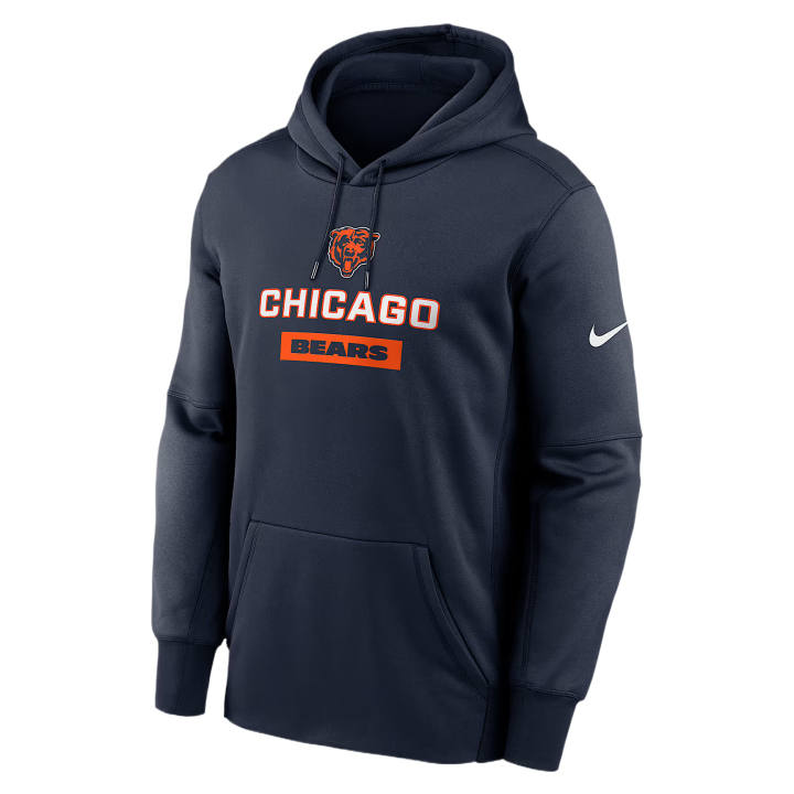 Nike Nike Therma Sweatshirts Men's Marine Blue Hooded Non Detachable Moderate
