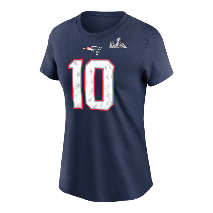 Nike Nike NFL T Shirts Women's Marine Blue Crew Neck Moderate