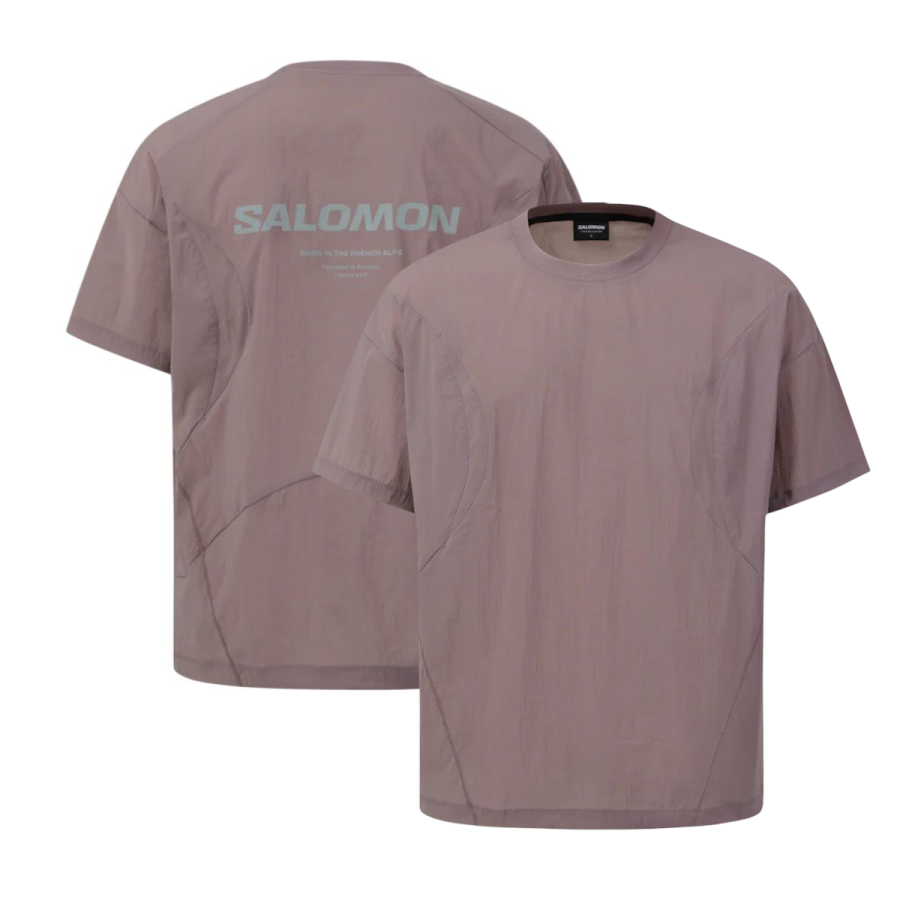 SALOMON T Shirt Unisex Gray Pink