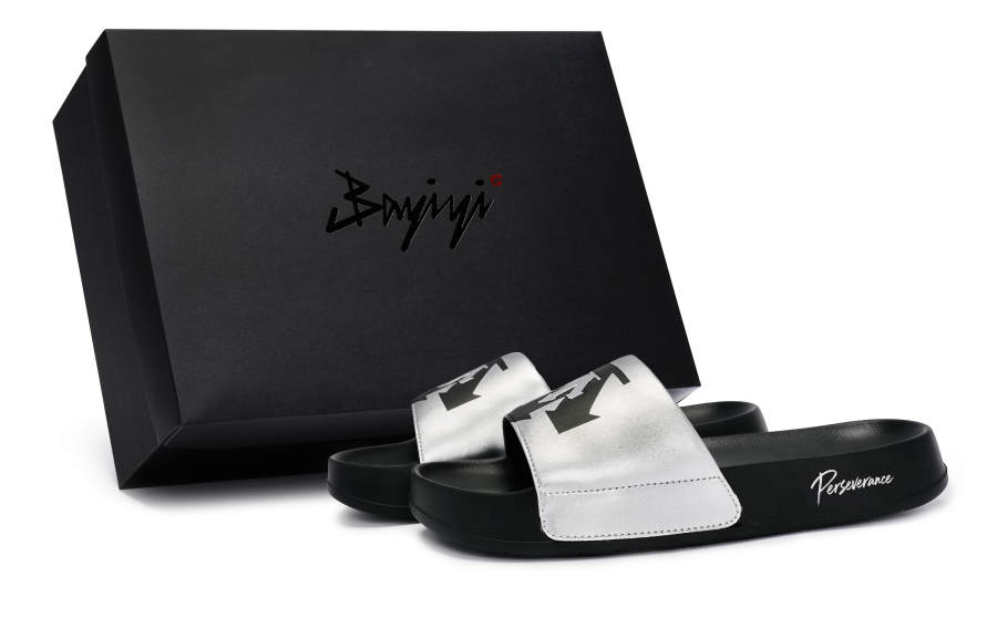 DESCENTE DESCENTE ICING NAS Slide Slippers Unisex Black/Silver
