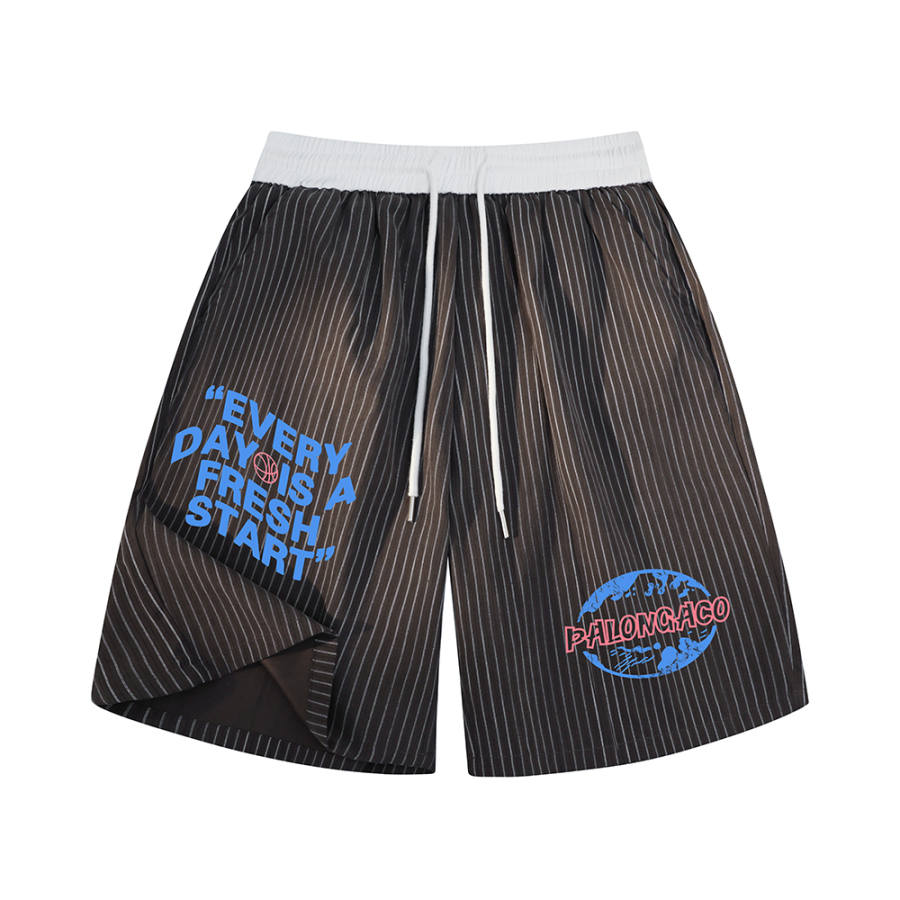 PAL ONGACO Casual Shorts Unisex Thin Straight Fit Pants