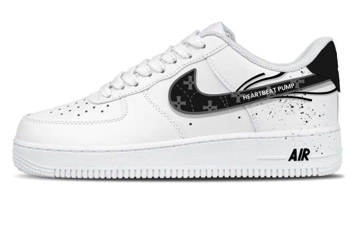 Nike Nike Air Force 1 Skateboard Shoes Unisex Low Top Black
