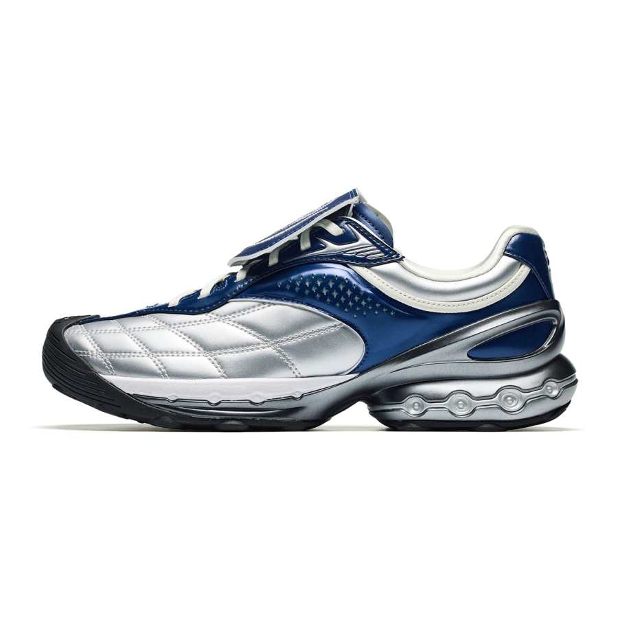 ANTA Feng Zhendong Casual Shoes Women's Low Top Silver Twilight Blue