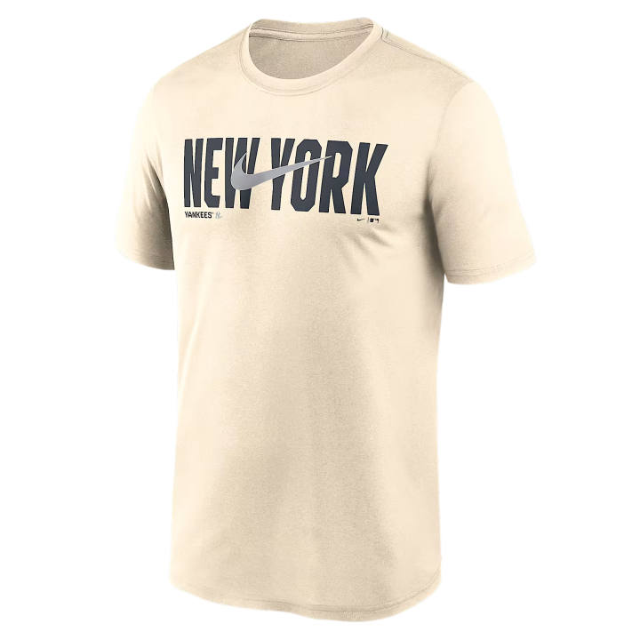 Nike Nike Dri Fit T Shirts Men's Cream Crew Neck Moderate