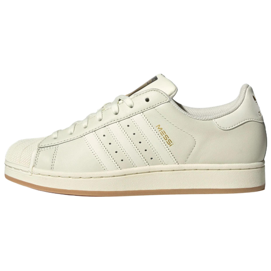 Adidas Originals MESSI X Adidas Originals SUPERSTAR Skateboard Shoes Unisex Ivory White