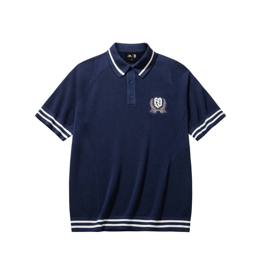 ANTA Feng Zhendong Polo Shirts Unisex Laurel Blue 5 Polo Collar Moderate