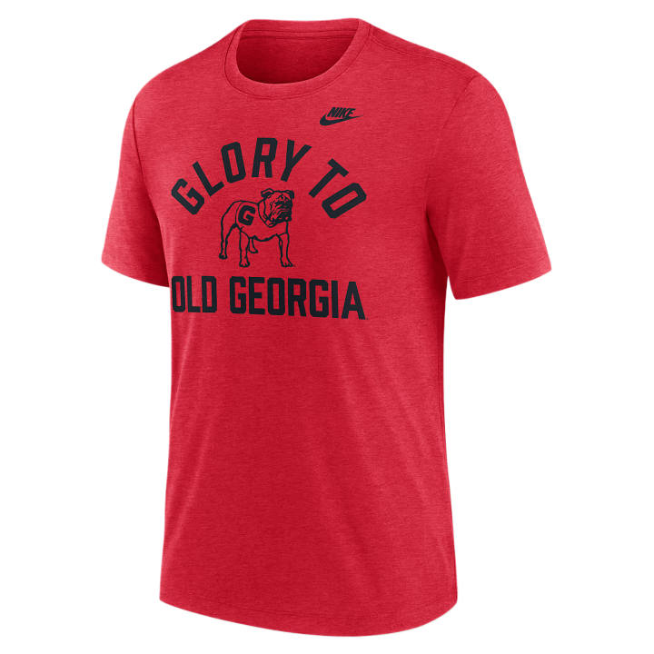 Nike Nike College T Shirts Men's Red Crew Neck