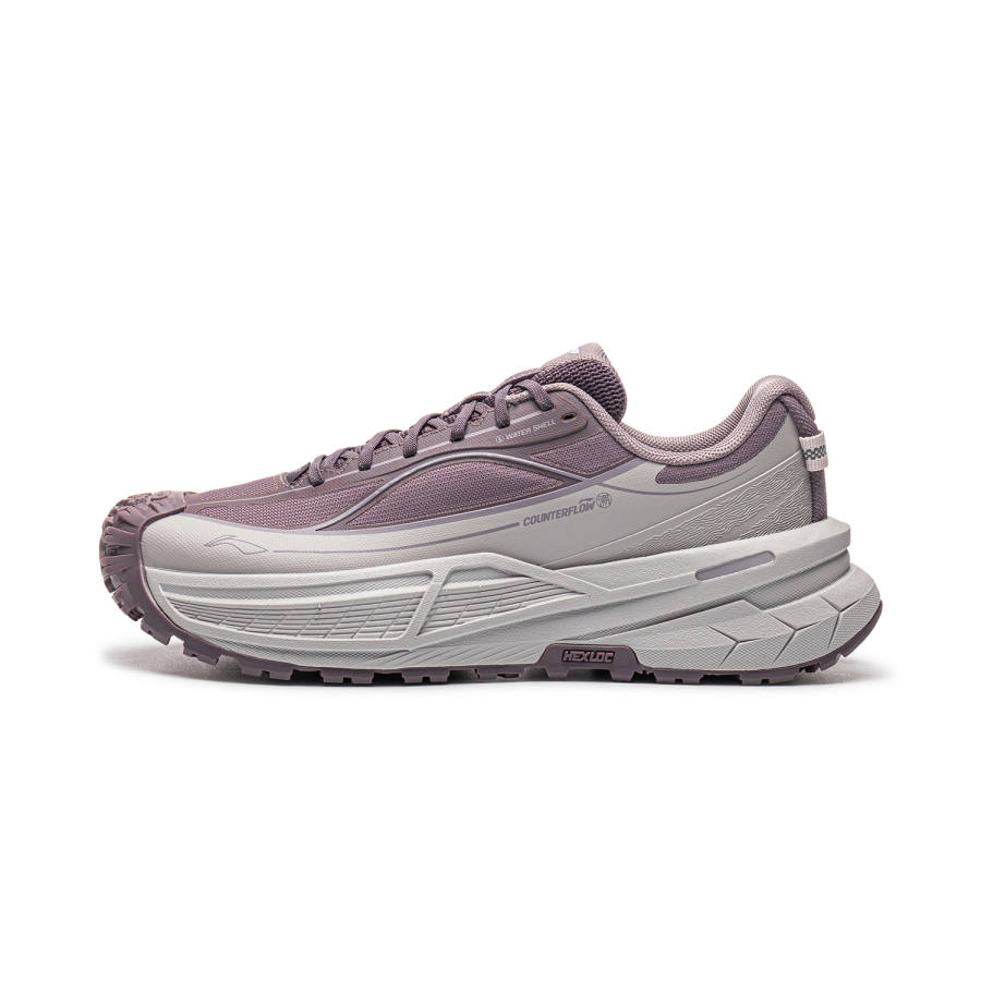 Li-Ning Li Ning Outdoor CF Tracing, Xingchuan 2SE Mountaineering & Hiking Shoes Women's Low Top Sandalwood Purple/Moon Silk Gray