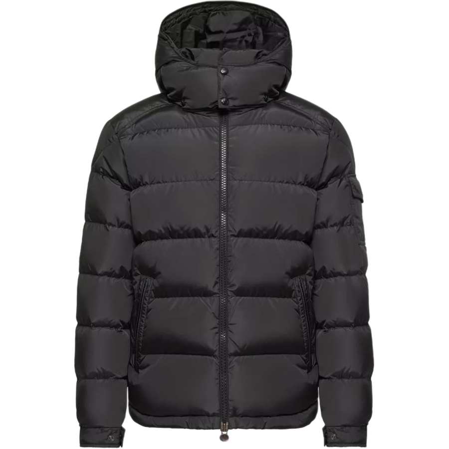 Moncler Maya Series Down Jackets Men's Marine Blue Hooded Detachable Moderate