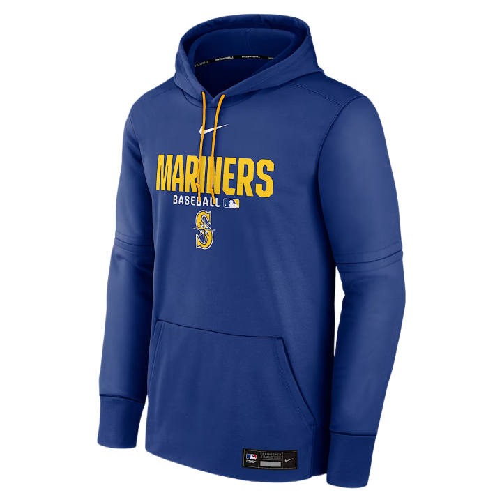 Nike Nike Therma Sweatshirts Men's Royal/Gold Hooded Non Detachable Moderate