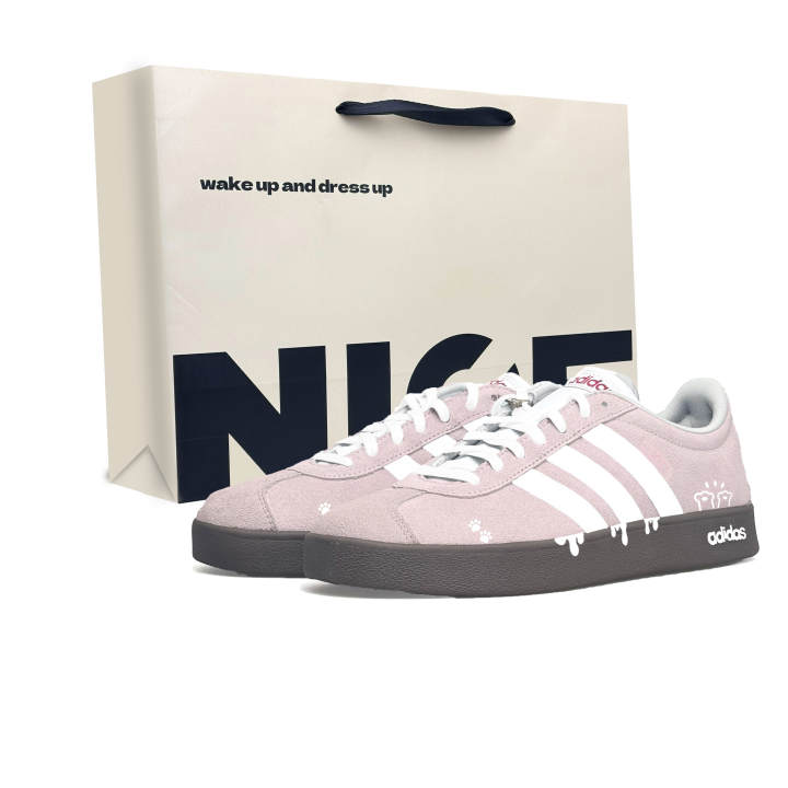 Adidas Adidas Vl Court Classic German Army Trainers Unisex Low Top White