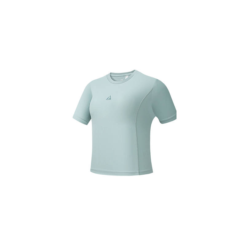 FILA EXPLORE T Shirts Women's Rubble Blue Crew Neck Moderate Other
