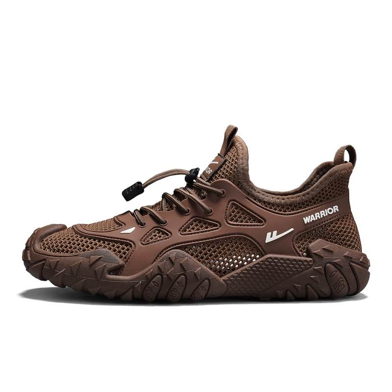 WARRIOR River Trekking Shoes Men's Brown/Beige Red/Gray Black/Black Blue