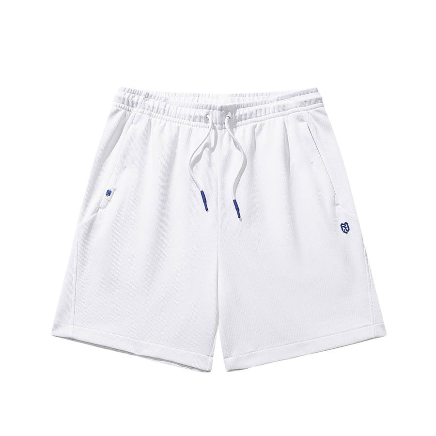 ANTA Feng Zhendong Casual Shorts Unisex Snowflake White 1