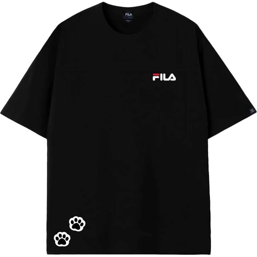 FILA T Shirts Unisex Black Crew Neck