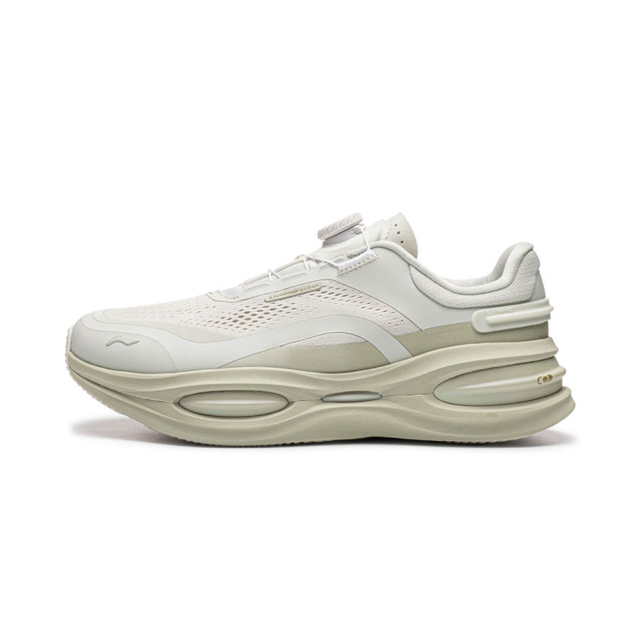 Li-Ning Li Ning Gold Logo | Running Shoes Men's Low Top White Birch Gray