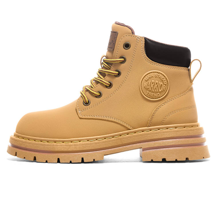 WARRIOR WARRIOR Combat Boots Unisex High Top Camel