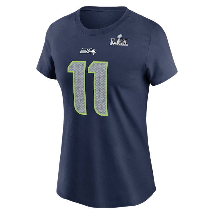 Nike Nike NFL T Shirts Women's Marine Blue Crew Neck Moderate