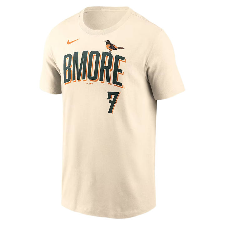 Nike Nike X MLB T Shirts Men's Natural Crew Neck Moderate