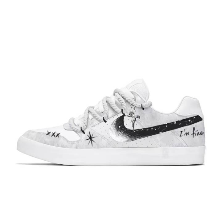 Nike Nike SB Delta Skateboard Shoes Unisex Low Top Gray/Black/White