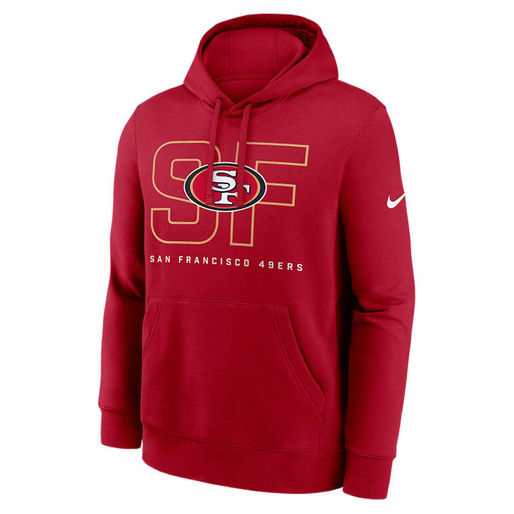 Nike Nike NFL Sweatshirts Men's Red Hooded Non Detachable Moderate