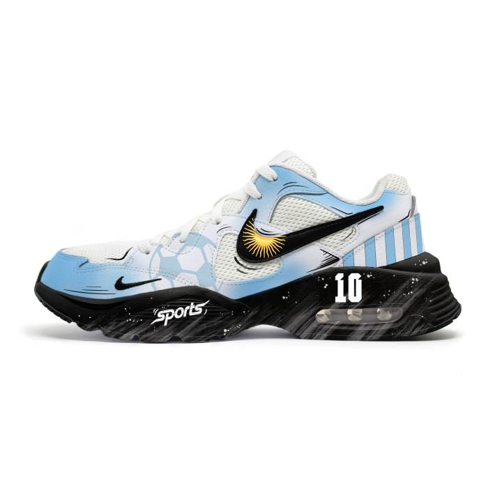 Nike Nike Air Max Fusion Running Shoes Unisex Low Top Blue White Black Color Block