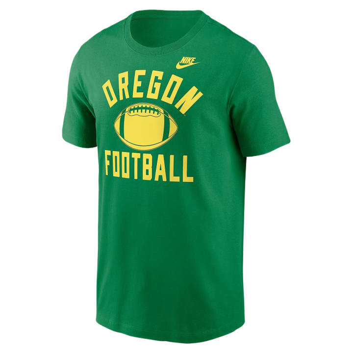 Nike Nike College T Shirts Men's Yellow Crew Neck Moderate