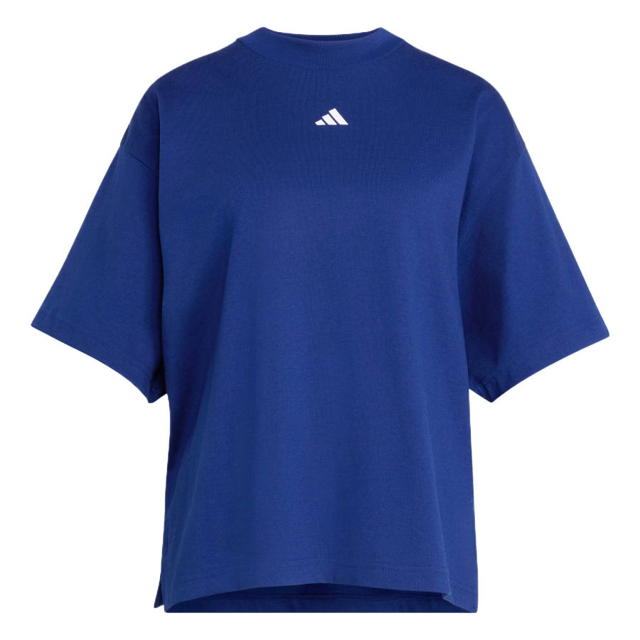 Adidas Adidas Sportswear T Shirts Women's Dark Blue Crew Neck Moderate
