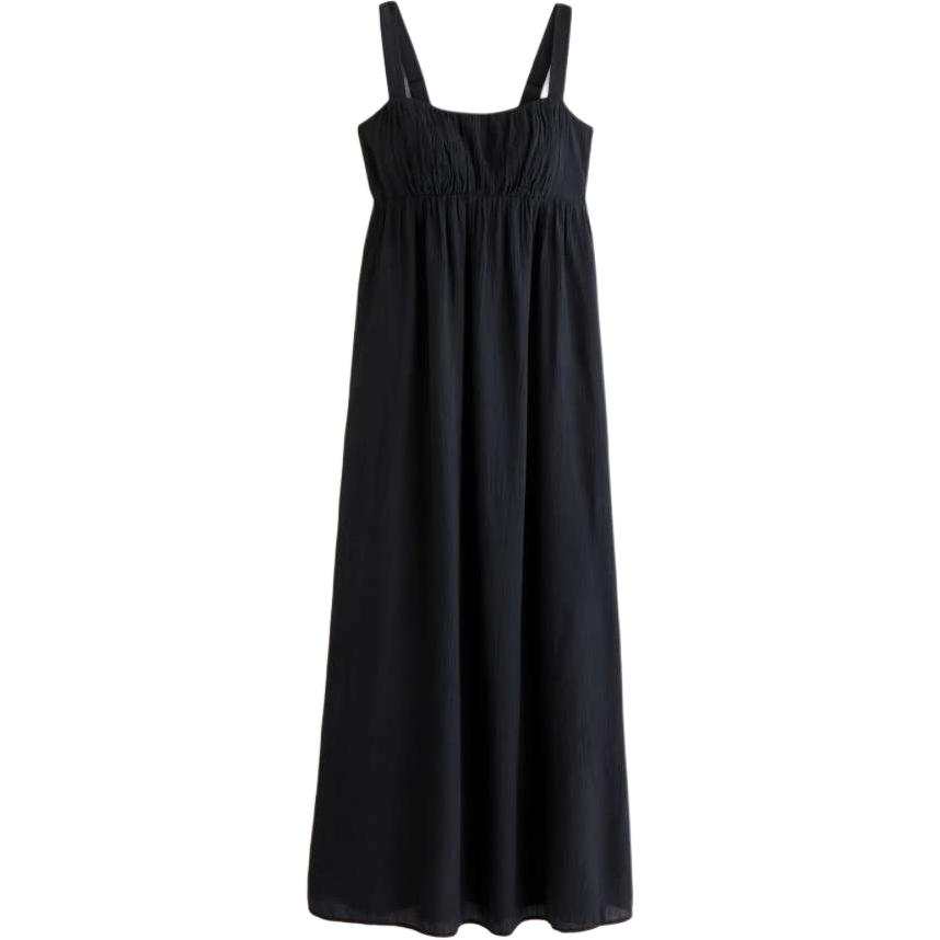 Abercrombie&Fitch Slip Dresses Women's Black Moderate Long Skirt