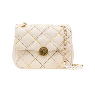VANESSA HOGAN Leather Shoulder Bag, Crossbody Bag Small Women's