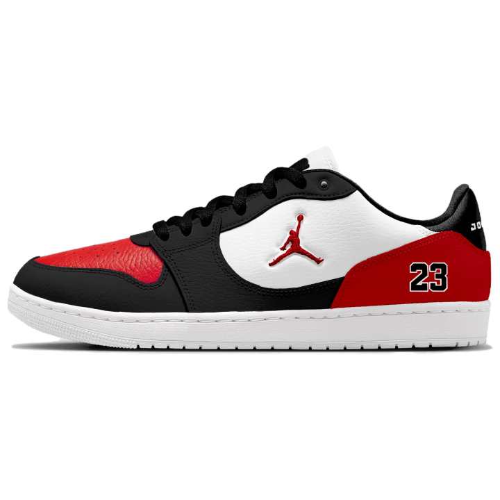 Jordan Jordan COURT CONNECT Skateboard Shoes Men's Low Top Black, Red, White